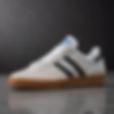 Side profile of Adidas Busenitz Pro highlighting its material construction