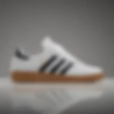 Side view highlighting the silhouette of the adidas Busenitz Vintage White