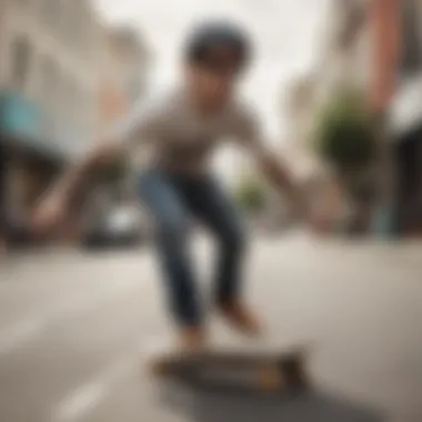 Experiencing the benefits of speed cream during a ride Skateboard in action, showcasing smooth performance