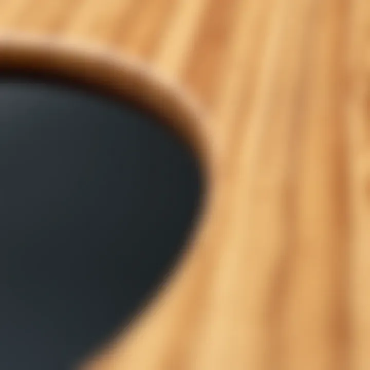 Close-up of bamboo material showcasing its natural texture and eco-friendly attributes