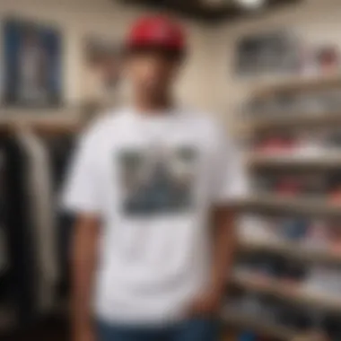 Streetwear Showcase: The Impact of Graphic Tees A collection of Boyz n the Hood graphic tees displayed in a streetwear setting