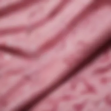 Close-up of camouflage pink fabric texture