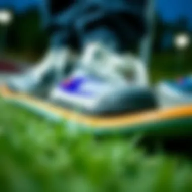 Close-up of Champion Pride Slides showcasing design