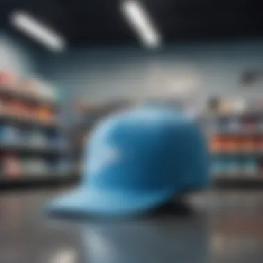 Color Psychology and the Light Blue Nike Hat's Influence An artistic representation of color psychology related to the light blue Nike hat's impact on skaters.