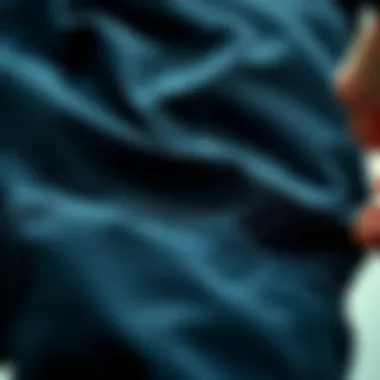 A detailed view of the fabric and stitching of 3XL skate pants