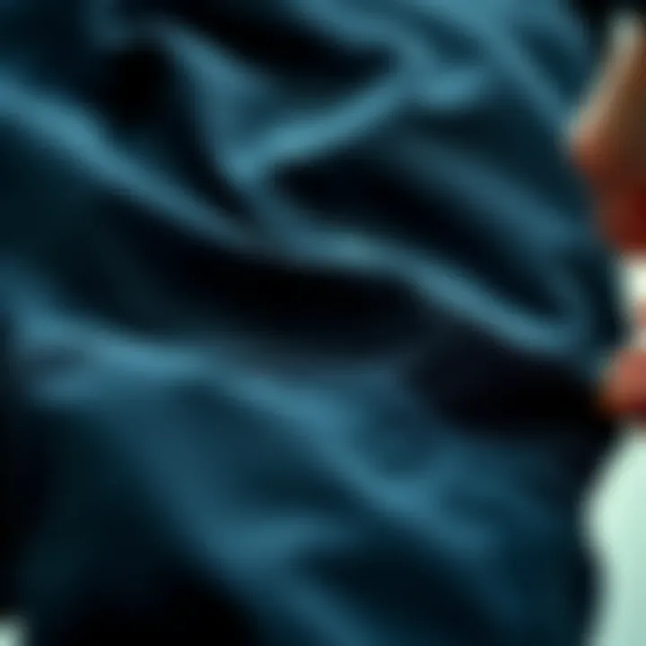 A detailed view of the fabric and stitching of 3XL skate pants