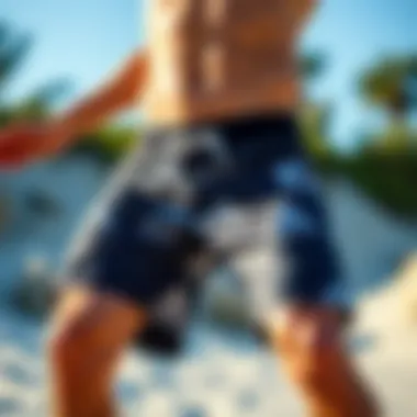 Care symbols and maintenance tips for board shorts