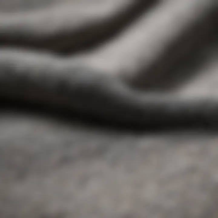 Close-up of Nike fleece lined fabric showcasing texture and warmth