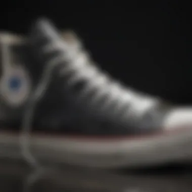 Design Elements of Chuck Taylors Close-up of Chuck Taylor design elements and textures