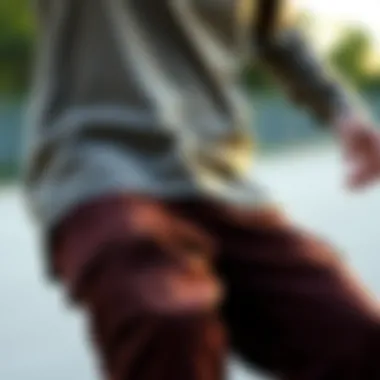 Eco-friendly materials used in corduroy cargo pants