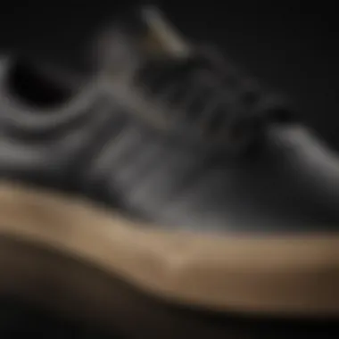 Close-up of Adidas Seeley shoe showcasing its sleek design