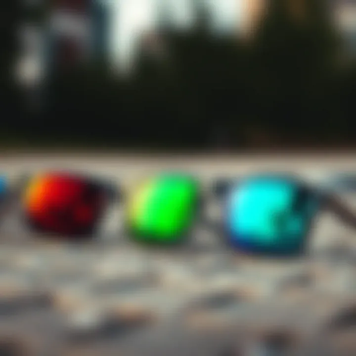 Variety of Polarized Glasses Styles Comparison of different polarized glasses styles and colors