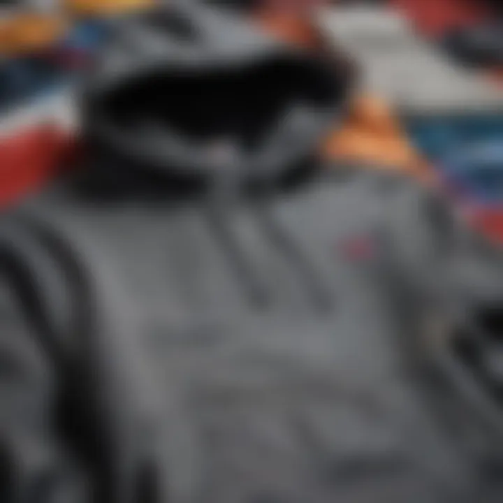 A collection of various affordable hoodies laid out, highlighting fabric textures