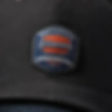 A close-up of a Dickies cap showcasing its stitching and material texture.