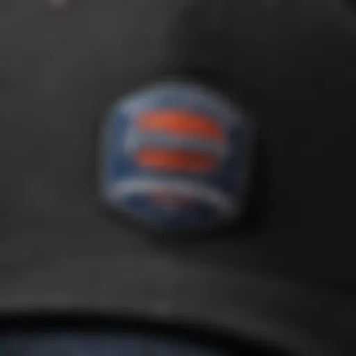 A close-up of a Dickies cap showcasing its stitching and material texture.