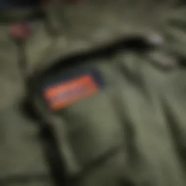 Close-up of cargo pockets highlighting functionality