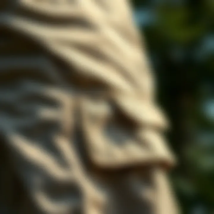 Detailed fabric close-up of Echo Cargo Shorts