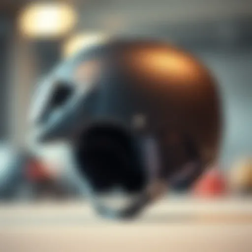 Safety Features of Skating Helmets A close-up view of a high-quality skating helmet showcasing its safety features.