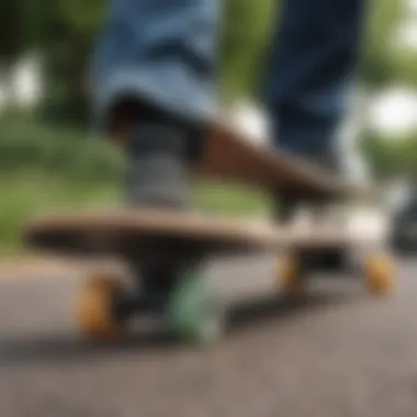 Essential Gear for Longboarding Enthusiasts Close-up of essential longboarding gear and equipment