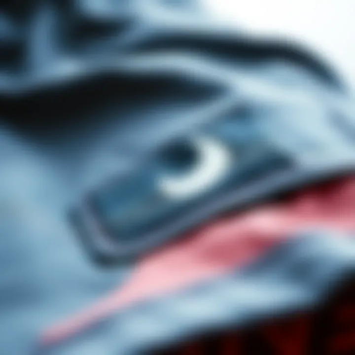 Close-up of materials used in Nike Tech Sweat Shorts