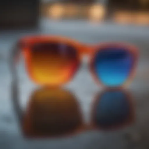 A vibrant display of Oakley Frogskins showcasing various colors and styles.