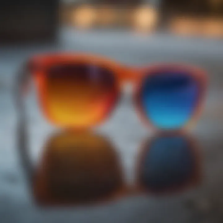 A vibrant display of Oakley Frogskins showcasing various colors and styles.