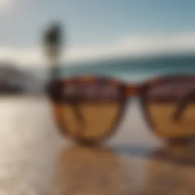 An array of luxury sunglasses showcasing unique styles and designs