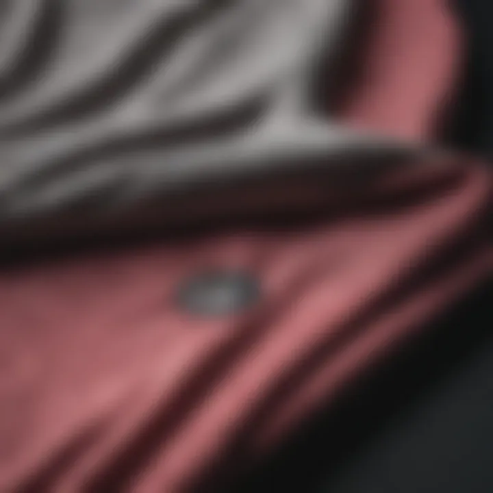 A close-up of high-quality fabric used in skate hoodies