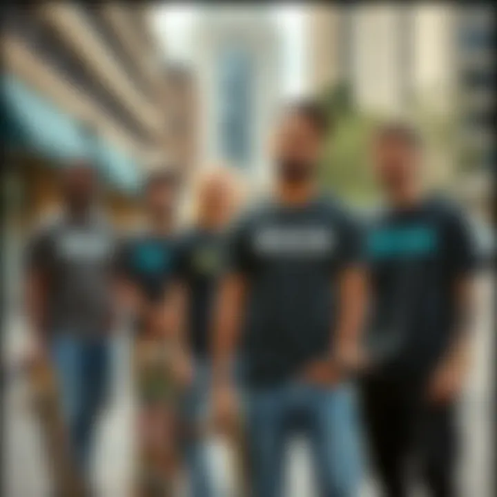 RVCA's Influence on Skate Culture Group of skateboarders wearing RVCA t-shirts in urban setting