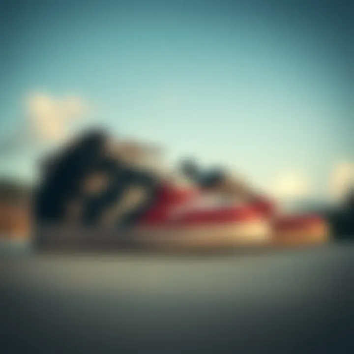 A side-by-side comparison of traditional vs. modern skateboard sneaker technology.