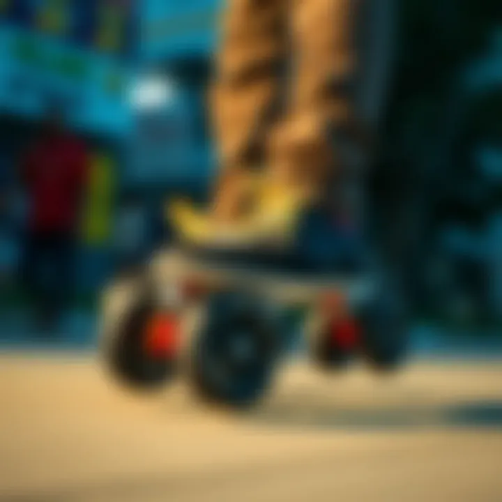 Dynamic movement of orbit wheel skates