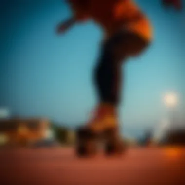 Skater enjoying the experience with orbit wheel skates