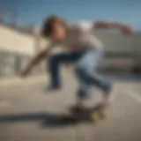 Rodney Mullen performing a trick on his skateboard