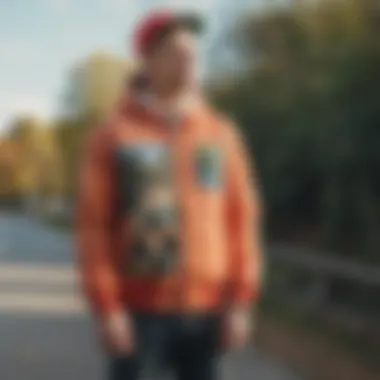 Teddy Fresh jacket showcased with natural environment