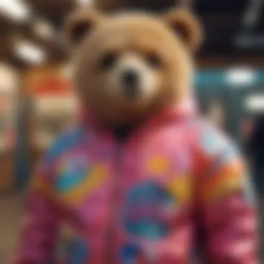 Vibrant Teddy Fresh Jacket Design Vibrant Teddy Fresh jacket showcasing unique design patterns