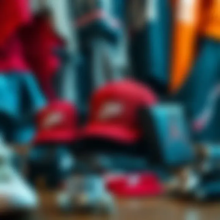 A collection of iconic hip hop accessories