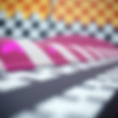 A historical timeline graphic illustrating the evolution of checkerboard patterns in skate culture