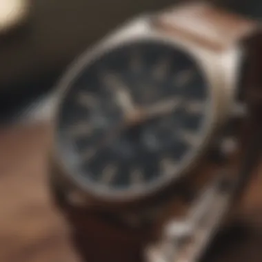 Close-up of unique watch features that reflect Nixon's ethos