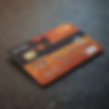 Close-up of Zumiez credit card