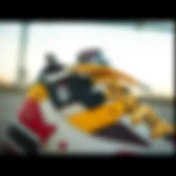 Close-up view of the Fila Ray sneaker showcasing its unique design elements