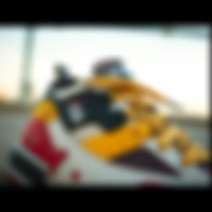 Close-up view of the Fila Ray sneaker showcasing its unique design elements