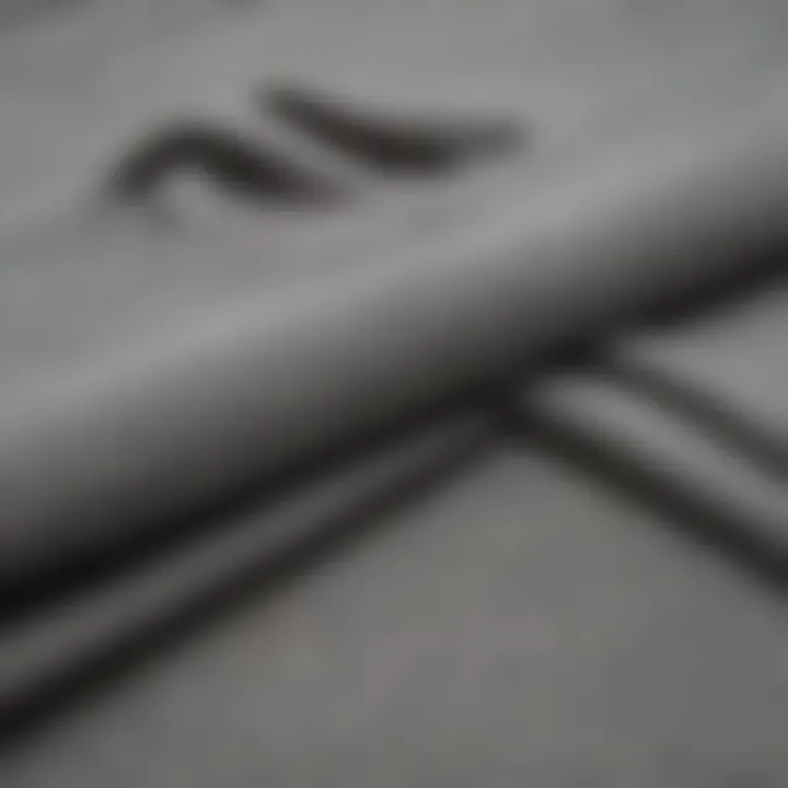 A close-up of fabric texture highlighting the quality materials used in grey crew necks.