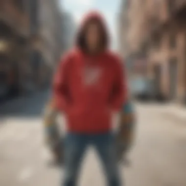 Variety of Hoodie Styles for Skateboarding Graphical representation of various hoodie styles ideal for skateboarding