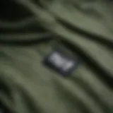 Close-up of the HUF Anorak showcasing its fabric texture and color