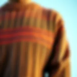 A close-up of the HUF Worldwide Sweater showcasing its intricate knit pattern