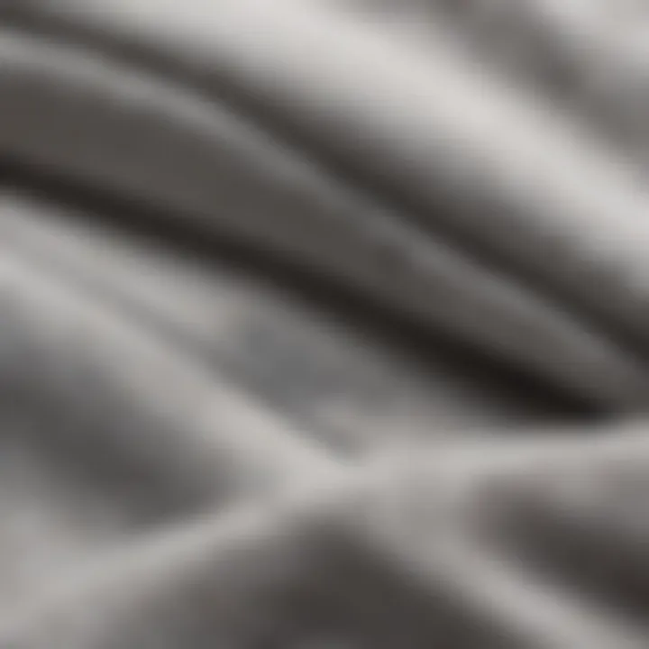 Close-up view of the soft fabric texture of Nike cotton sweatpants