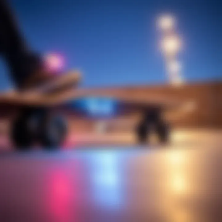 Installation guide for skateboard lighting systems on a board