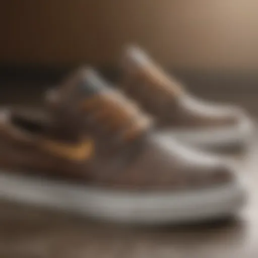 Close-up view of Janoski shoes showcasing their unique design elements.