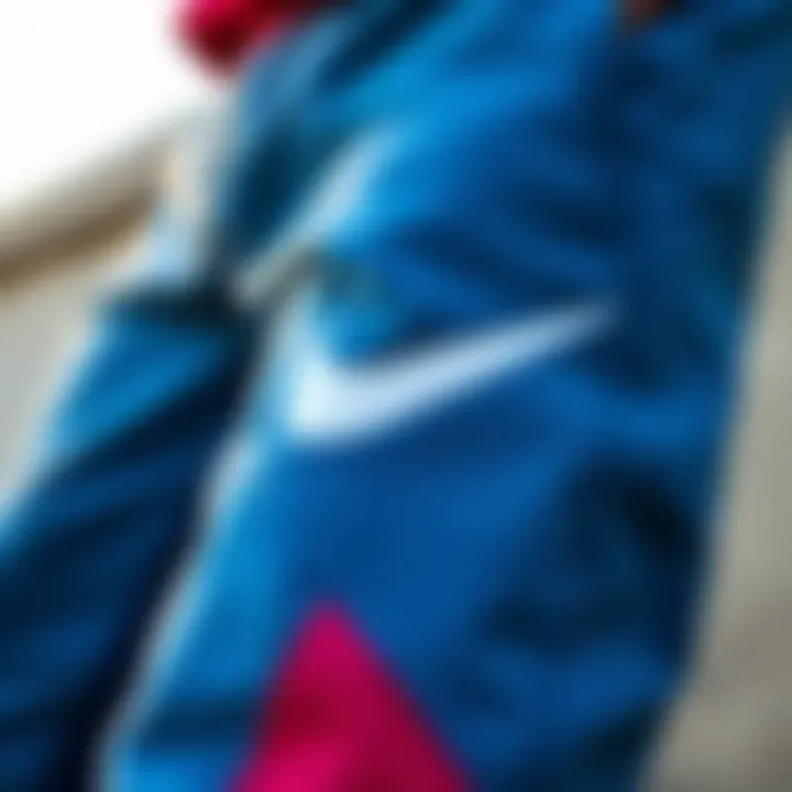 Fabric Technology Behind Nike Color Block Sweatpants Close-up view of fabric technology used in Nike sweatpants