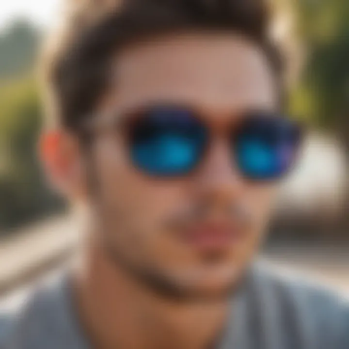 Sunglasses showcasing UV protection features